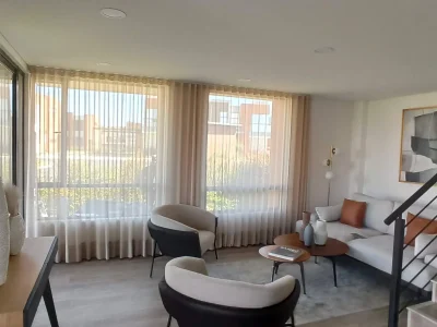 cortinas onda perfecta marca flexalum vendidas en el barrio la alqueria por total deko bogotá